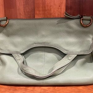 Fossil Teal Leather Satchel